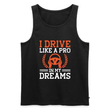 Driving License Passed New Driver Permit Driving S - Men's Premium Organic Tank Top - black - Front - Michal (187cm)