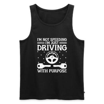 Driving License Passed New Driver Permit Driving S - Men's Premium Organic Tank Top - black - Front - Michal (187cm)