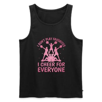 Cheerleading Coach Cheer Coach Cheerleader Cheer T - Men's Premium Organic Tank Top - black - Front - Michal (187cm)