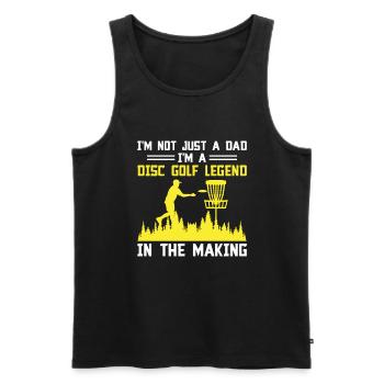 Disc Golf Player Disc Golfer Frisbee Player Par Pu - Männer Premium Bio Tank Top - Schwarz - Vorne - Michal (187cm)