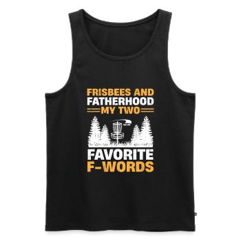 Disc Golf Player Disc Golfer Frisbee Player Par Pu - Männer Premium Bio Tank Top - Schwarz - Vorne - Michal (187cm)