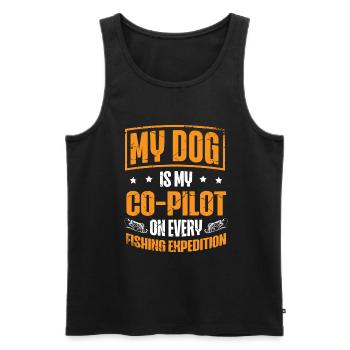 Angeln Hundebesitzer Hundeliebhaber Perfect Fishing Funn - Männer Premium Bio Tank Top - Schwarz - Vorne - AI Model Male 178 light (178cm)