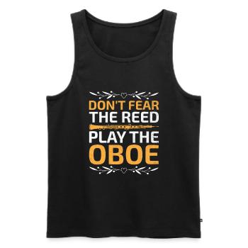 Oboe Player Oboe Basoonist Marching Band Instrumen - Men's Premium Organic Tank Top - black - Front - Michal (187cm)