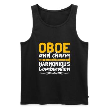 Oboe Player Oboe Basoonist Marching Band Instrumen - Men's Premium Organic Tank Top - black - Front - Michal (187cm)