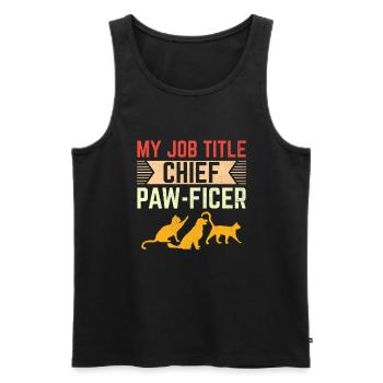 Pet Sitter Pet Sitting Dog and Cat Sitters Dog Wal - Men's Premium Organic Tank Top - black - Front - AI Model Male 178 light (178cm)