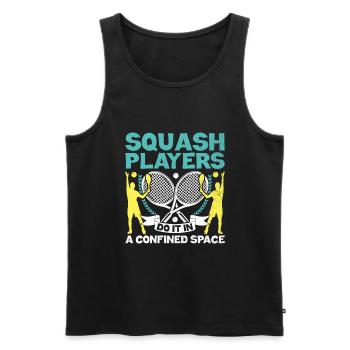 Squash Player Squash Tennis Player Raquetball Spor - Men's Premium Organic Tank Top - black - Front - AI Model Male 178 light (178cm)