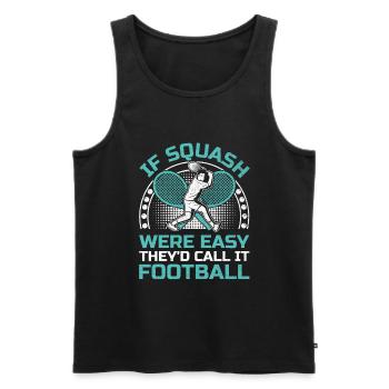 Squash Player Squash Tennis Player Raquetball Spor - Men's Premium Organic Tank Top - black - Front - Michal (187cm)