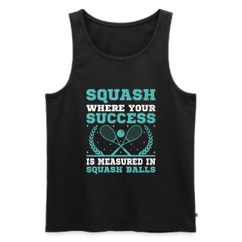 Squash Player Squash Tennis Player Raquetball Spor - Men's Premium Organic Tank Top - black - Front - AI Model Male 178 light (178cm)