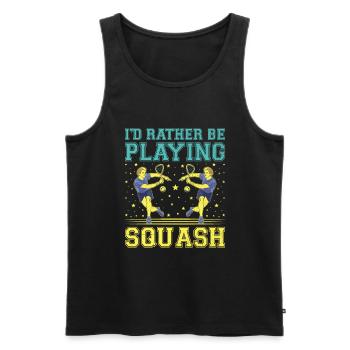 Squash Player Squash Tennis Player Raquetball Spor - Men's Premium Organic Tank Top - black - Front - AI Model Male 178 light (178cm)