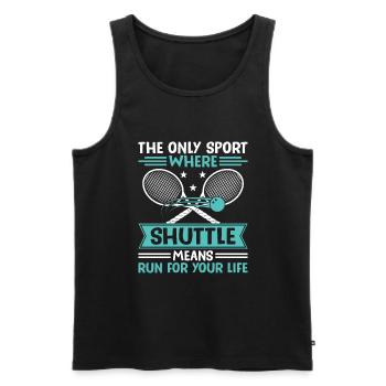 Squash Player Squash Tennis Player Raquetball Spor - Men's Premium Organic Tank Top - black - Front - AI Model Male 178 light (178cm)