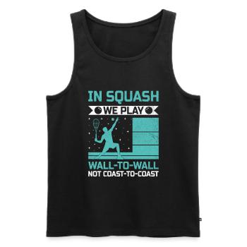 Squash Player Squash Tennis Player Raquetball Spor - Men's Premium Organic Tank Top - black - Front - AI Model Male 178 light (178cm)