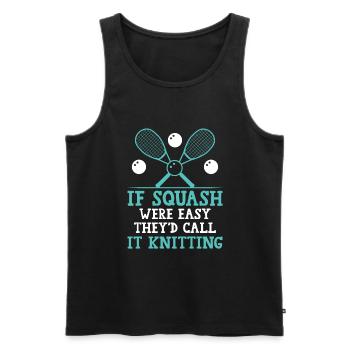 Squash Player Squash Tennis Player Raquetball Spor - Men's Premium Organic Tank Top - black - Front - AI Model Male 178 light (178cm)