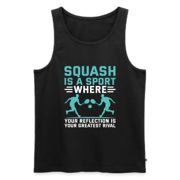 Squash Player Squash Tennis Player Raquetball Spor - Men's Premium Organic Tank Top - black - Front - AI Model Male 178 light (178cm)