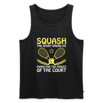 Squash Player Squash Tennis Player Raquetball Spor - Men's Premium Organic Tank Top - black - Front - AI Model Male 178 light (178cm)