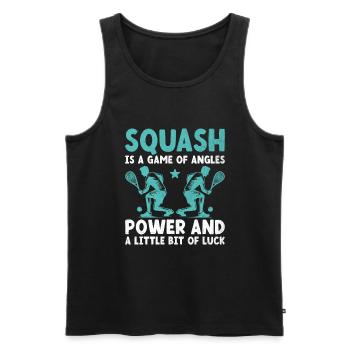 Squash Player Squash Tennis Player Raquetball Spor - Men's Premium Organic Tank Top - black - Front - AI Model Male 178 light (178cm)