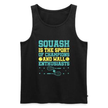Squash Player Squash Tennis Player Raquetball Spor - Men's Premium Organic Tank Top - black - Front - AI Model Male 178 light (178cm)