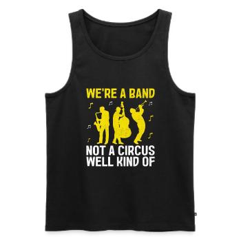 Marching Band Sayings Funny Marching Instruments - Men's Premium Organic Tank Top - black - Front - Michal (187cm)