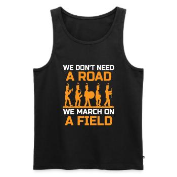 Blaskapelle Sprüche Lustige Marschinstrumente - Männer Premium Bio Tank Top - Schwarz - Vorne - Michal (187cm)