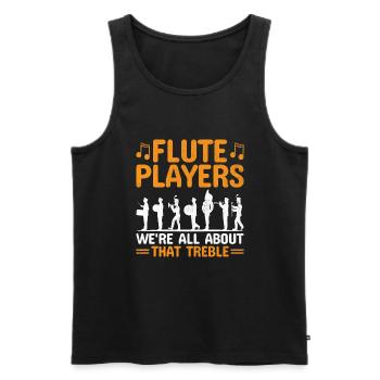 Blaskapelle Sprüche Lustige Marschinstrumente - Männer Premium Bio Tank Top - Schwarz - Vorne - Michal (187cm)