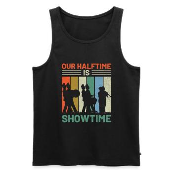 Marching Band Sayings Funny Marching Instruments - Men's Premium Organic Tank Top - black - Front - Michal (187cm)
