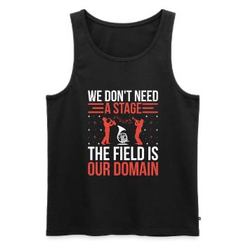 Marching Band Sayings Funny Marching Instruments - Men's Premium Organic Tank Top - black - Front - Michal (187cm)