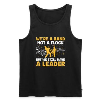 Marching Band Sayings Funny Marching Instruments - Men's Premium Organic Tank Top - black - Front - Michal (187cm)