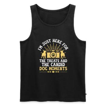 Dog Lover Photography Loves Dog Photographer Dogs - Men's Premium Organic Tank Top - black - Front - Michal (187cm)