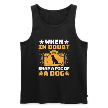 Dog Lover Photography Loves Dog Photographer Dogs - Men's Premium Organic Tank Top - black - Front - Michal (187cm)