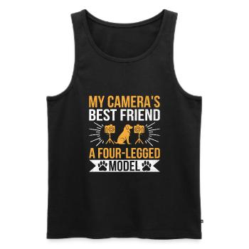 Dog Lover Photography Loves Dog Photographer Dogs - Men's Premium Organic Tank Top - black - Front - Michal (187cm)