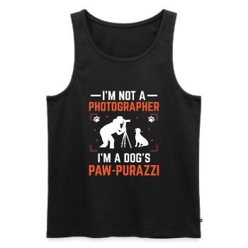 Dog Lover Photography Loves Dog Photographer Dogs - Men's Premium Organic Tank Top - black - Front - Michal (187cm)