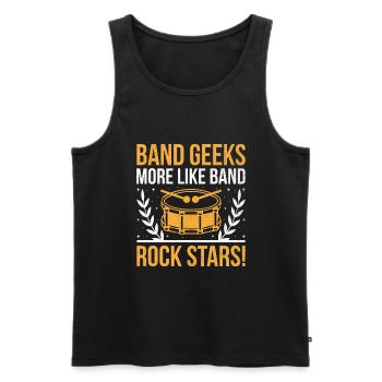 Drum Corps Marching Band Drum Corp Music Percussio - Men's Premium Organic Tank Top - black - Front - Michal (187cm)