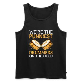 Drum Corps Marching Band Drum Corp Music Percussio - Men's Premium Organic Tank Top - black - Front - Michal (187cm)