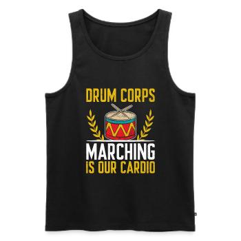 Drum Corps Marching Band Drum Corp Music Percussio - Männer Premium Bio Tank Top - Schwarz - Vorne - AI Model Male 178 light (178cm)
