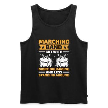 Drum Corps Marching Band Drum Corp Music Percussio - Männer Premium Bio Tank Top - Schwarz - Vorne - AI Model Male 178 light (178cm)