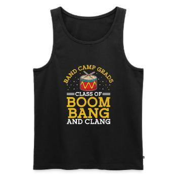 Drum Corps Marching Band Drum Corp Music Percussio - Männer Premium Bio Tank Top - Schwarz - Vorne - AI Model Male 178 light (178cm)