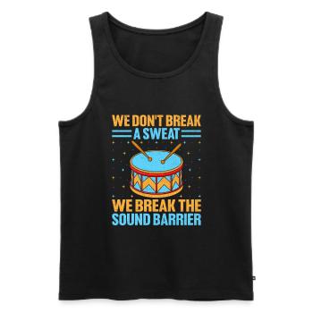 Drum Corps Marching Band Drum Corp Music Percussio - Männer Premium Bio Tank Top - Schwarz - Vorne - Michal (187cm)