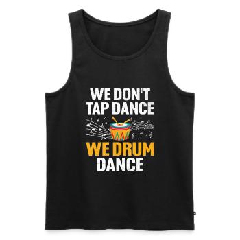 Drum Corps Marching Band Drum Corp Music Percussio - Men's Premium Organic Tank Top - black - Front - Michal (187cm)
