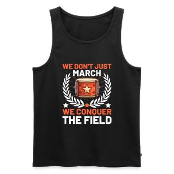Drum Corps Marching Band Drum Corp Music Percussio - Männer Premium Bio Tank Top - Schwarz - Vorne - AI Model Male 178 light (178cm)