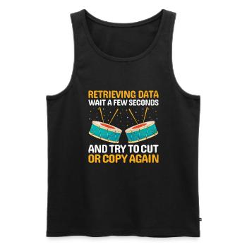 Drum Corps Marching Band Drum Corp Music Percussio - Männer Premium Bio Tank Top - Schwarz - Vorne - AI Model Male 178 light (178cm)