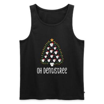 Oh Dentistree Weihnachten Zahnheilkunde Zahnärzte - Männer Premium Bio Tank Top - Schwarz - Vorne - Michal (187cm)