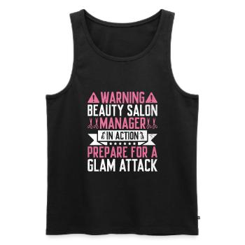 SPA-Manager Job Wellness Lustiges SPA-Management Sayi - Männer Premium Bio Tank Top - Schwarz - Vorne - Michal (187cm)
