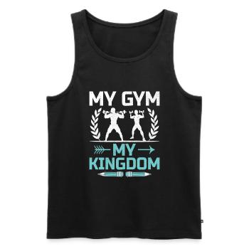 Physical Education Teacher PE Teachers School Spor - Men's Premium Organic Tank Top - black - Front - Michal (187cm)
