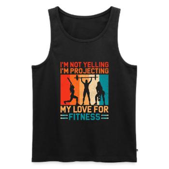 Sportlehrer Sportlehrer Schullehrer - Männer Premium Bio Tank Top - Schwarz - Vorne - Michal (187cm)