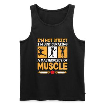 Sportlehrer Sportlehrer Schullehrer - Männer Premium Bio Tank Top - Schwarz - Vorne - Michal (187cm)