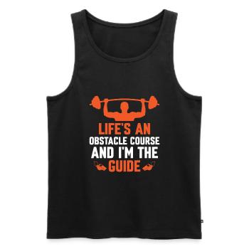 Physical Education Teacher PE Teachers School Spor - Men's Premium Organic Tank Top - black - Front - Michal (187cm)