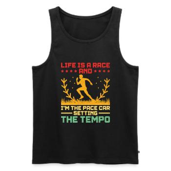 Physical Education Teacher PE Teachers School Spor - Men's Premium Organic Tank Top - black - Front - Michal (187cm)