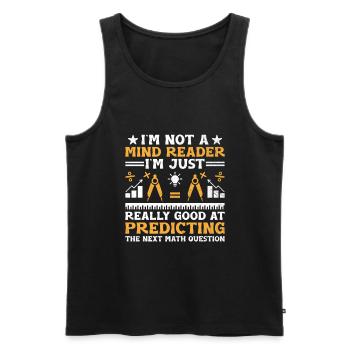 Mathelehrer Schullehrer Lustige Mathelehrer S - Männer Premium Bio Tank Top - Schwarz - Vorne - Michal (187cm)