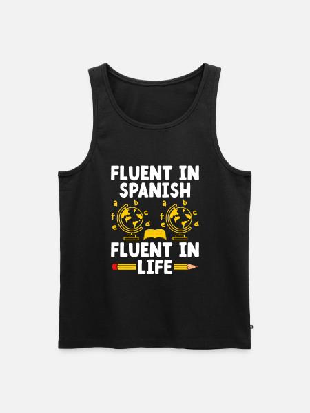 Fremdsprachenlehrer Schule Sprachlehrer - Männer Premium Bio Tank Top - Schwarz