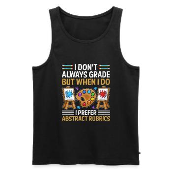 Kunstlehrer Schullehrer Lustige Kunstlehrer Scho - Männer Premium Bio Tank Top - Schwarz - Vorne - Michal (187cm)