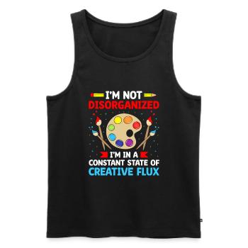 Kunstlehrer Schullehrer Lustige Kunstlehrer Scho - Männer Premium Bio Tank Top - Schwarz - Vorne - Michal (187cm)